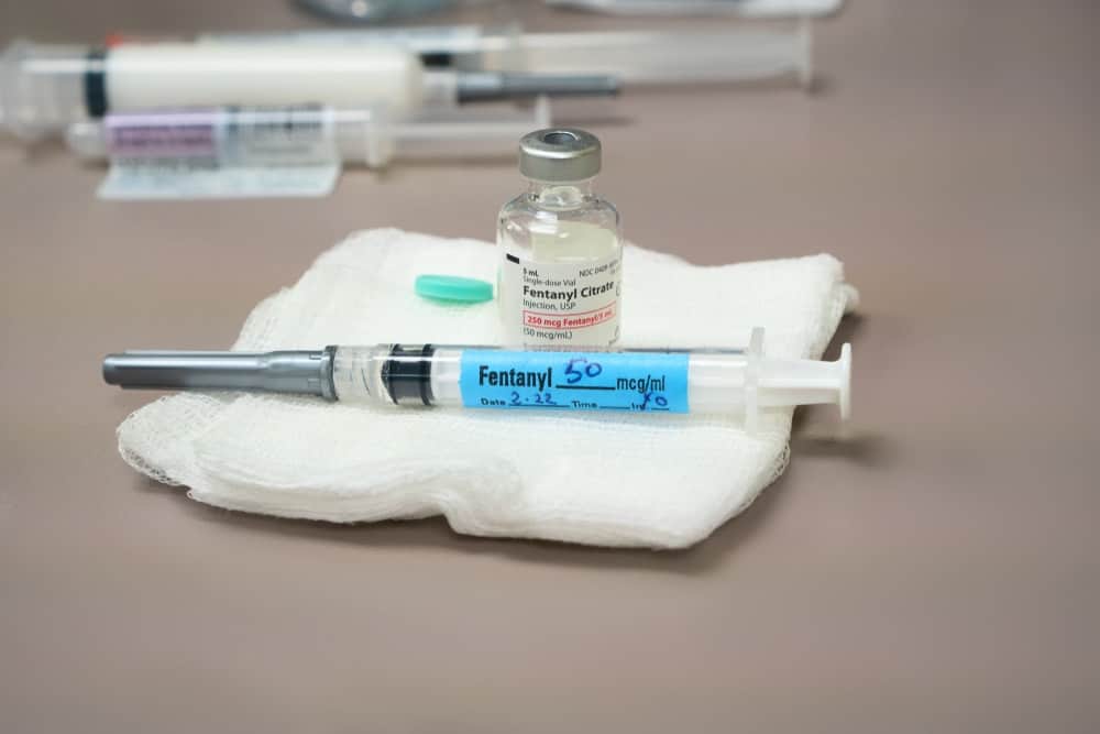 syringe of fentanyl