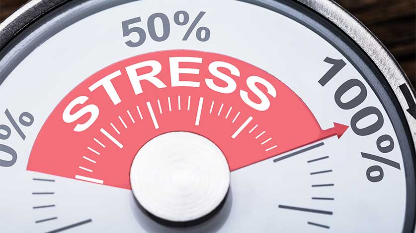 Stress Scale Stress Meter at 100! - The Relationship Between Stress & Addiction